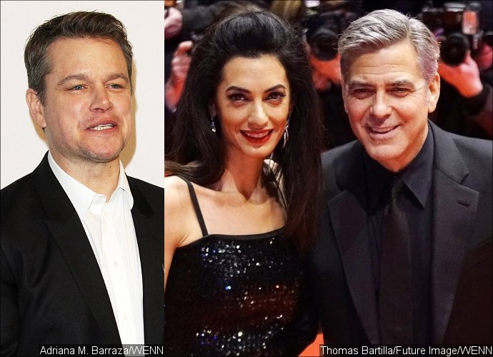 Matt Damon Says He Almost Started Crying When George Clooney Told Him About Amal's Pregnancy