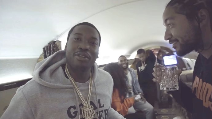 Meek Mill Celebrates Birthday on Private Jet in 'Glow Up' Music Video
