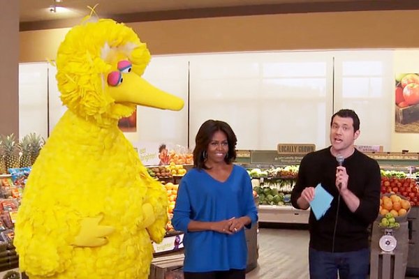 Video: Michelle Obama Appears on 'Billy on the Street' to Promote 'Eat Brighter'
