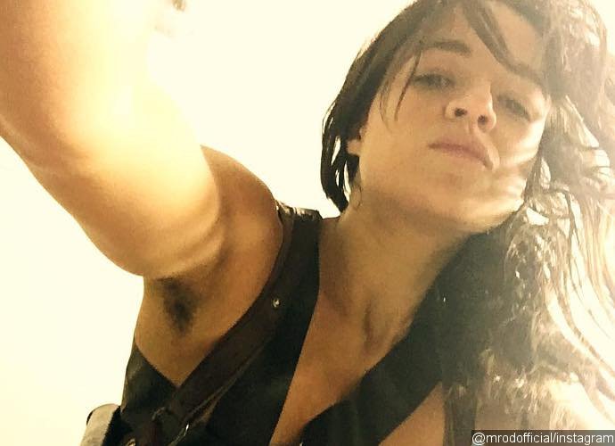 OMG! Michelle Rodriguez Shows Off Her 'Yum' Hairy Armpit