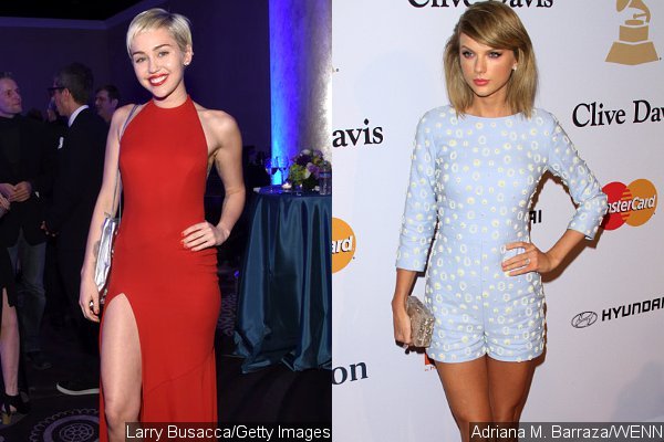 Miley Cyrus and Taylor Swift Glam Up at Clive Davis' Pre-Grammy Party