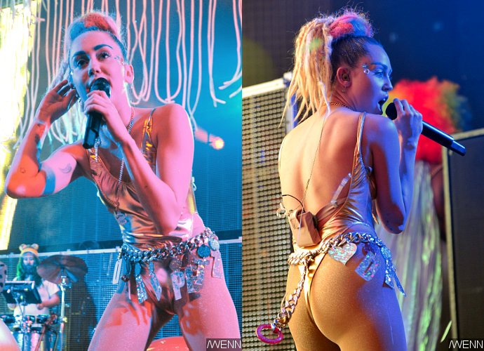 Miley Cyrus Dons Fake Breasts, Prosthetic Penis During Dead Petz Tour in Chicago