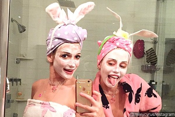 Miley Cyrus Dresses Up as Bunny on Easter