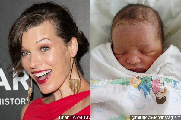 Milla Jovovich Debuts First Pic of Newborn Baby Dashiel