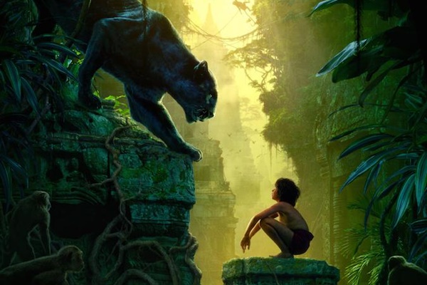 Mowgli Staring Down Jungle Cat in New 'Jungle Book' Poster