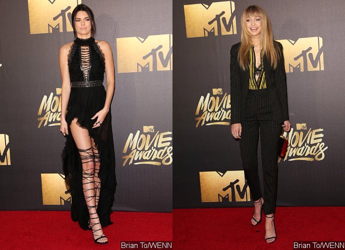MTV Movie Awards 2016 Red Carpet: Kendall Jenner, Gigi Hadid Are Sexy in Black