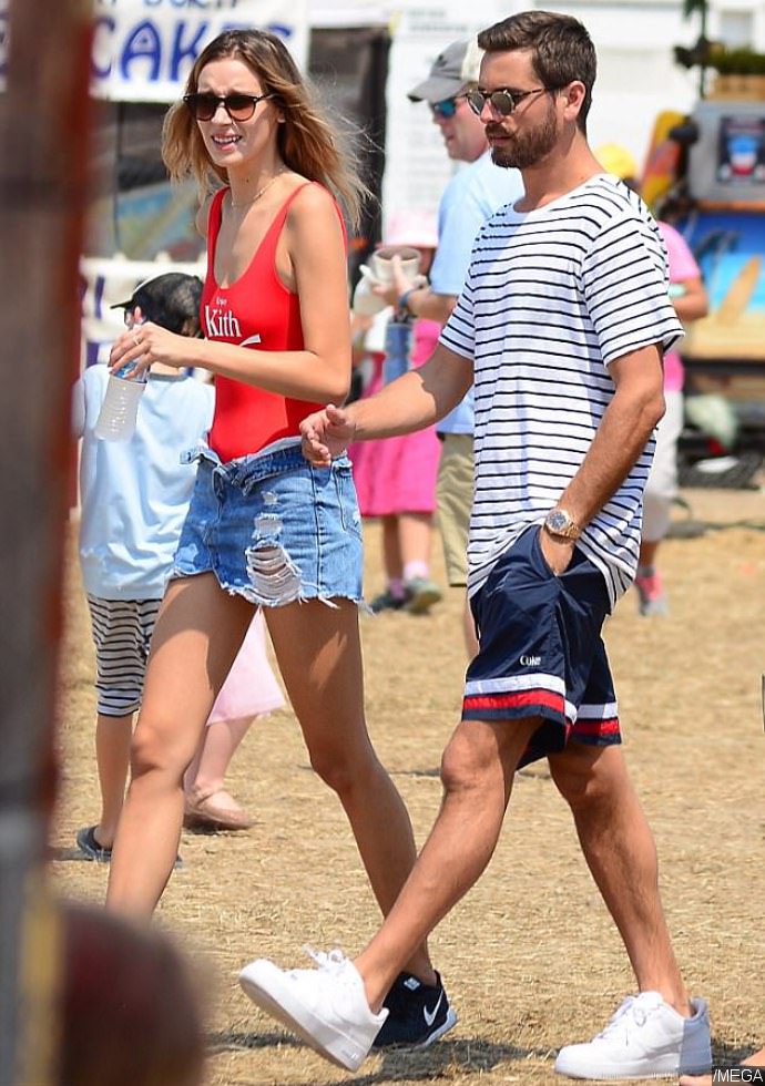 scott disick white sneakers