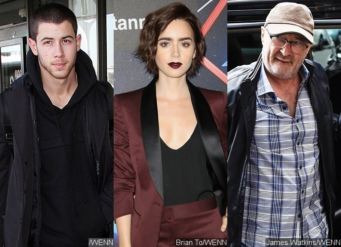 Nick Jonas and Lily Collins Are Just Friends, Her Dad Phil Collins Says