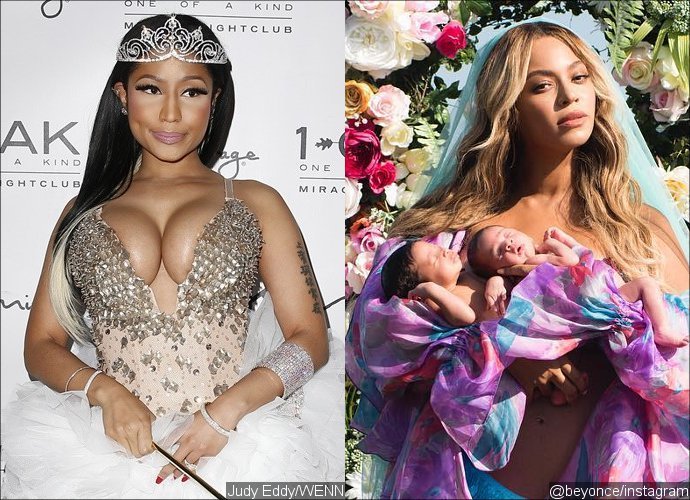 Nicki Minaj Fangirls Over First Pic of Beyonce's Twins