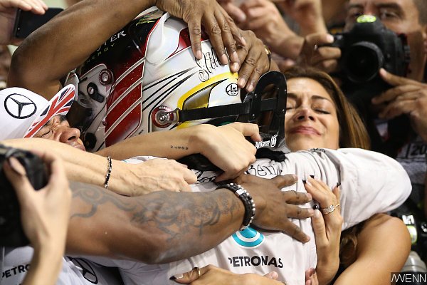Nicole Scherzinger Hugs and Kisses Boyfriend Lewis Hamilton After F1 Title Win