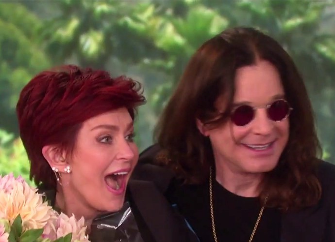 ozzy osbourne giving flowers