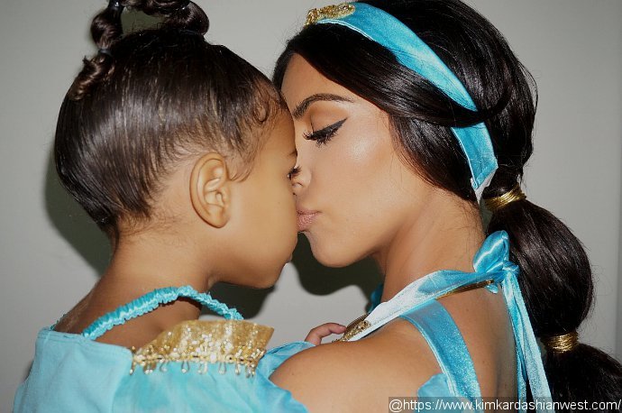 See Pictures From Kim Kardashian's Low-Key Halloween