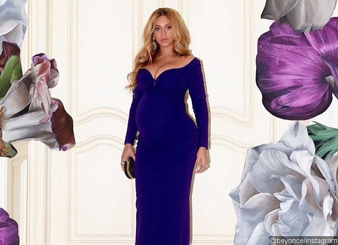 Heavily Pregnant Beyonce Flaunts Massive Baby Bump When Partying in Low-Cut Dress