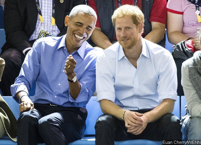 Prince Harry and Barack Obama Get Bromantic While Watching Game at Invictus