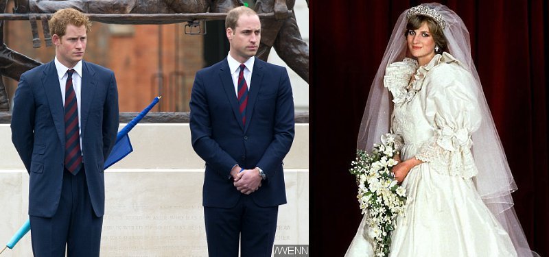 William And Prince Harry To Receive Princess Diana S 1981 Wedding Gown Prince William And Harry To Receive Princess Diana S 1981 Wedding Gown