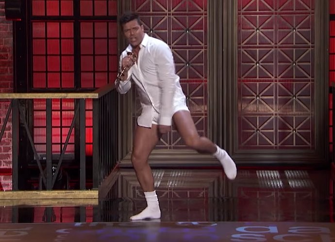 Ricky Martin Goes Pantless to Recreate 'Risky Business' Scene in 'Lip Sync Battle' Preview