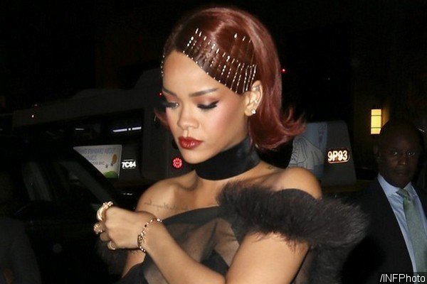 Rihanna Flashes Nipples in Sheer Top at Met Gala After-Party