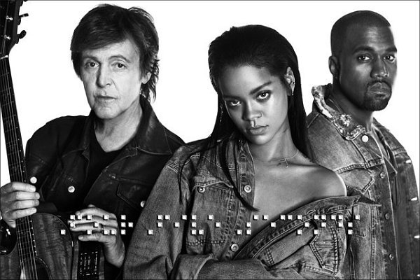 Rihanna Releases New Song Ft. Paul McCartney and Kanye West