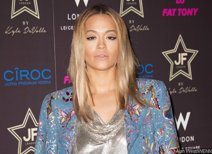 Rita Ora Flaunts Ample Cleavage in Plunging Mini Dress at De Grisogono Party in Cannes