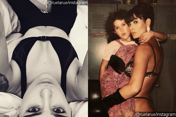 Rumer Willis Shares Sexy Selfie and Flashback Shot of Demi Moore in 'Striptease'