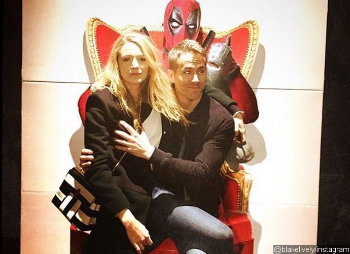 Ryan Reynolds Grabs Blake Lively's Boob on 'Deadpool' Throne