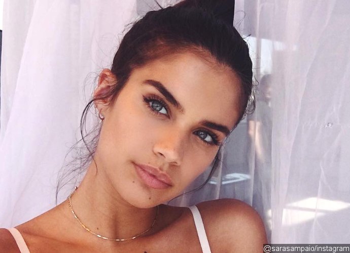 Sara Sampaio Strips Down to Sheer Lingerie in Sultry New Slefie