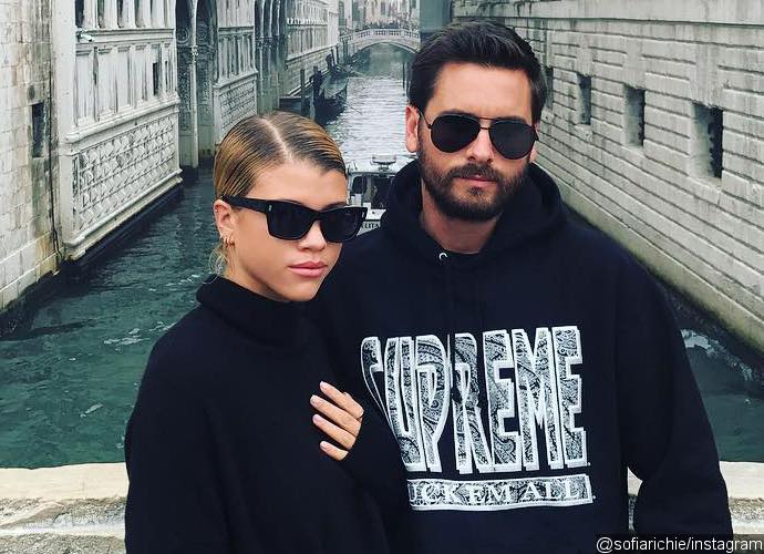 Scott Disick and Sofia Richie Passionately Kiss on Romantic Getaway in Venice