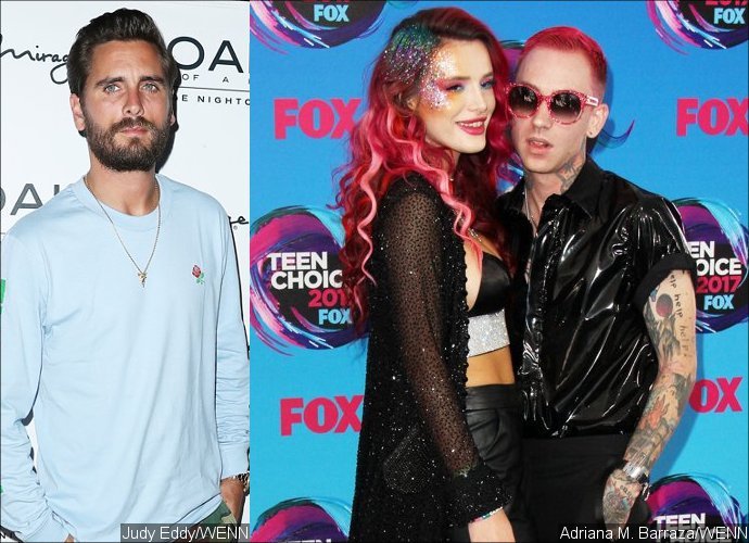 Scott Disick Looks So Uninterested in This Photo With Bella Thorne and Blackbear