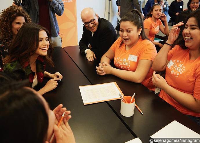 Selena Gomez Shares Message of Empowerment to High School Students During Surprise Visit