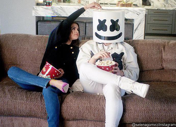 Watch Selena Gomez Video Call Marshmello in 'Wolves' Vertical Video