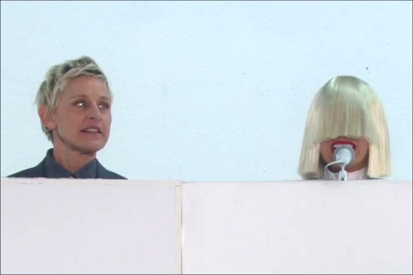 Video Sia Performs 'Elastic Heart' in a Box on 'Ellen