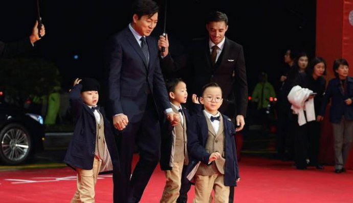 Song Il Gook's Triplets Are Scene Stealers at Busan Film Festival. See How Much They've Grown Up!