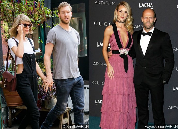 Taylor Swift and Calvin Harris Have Double Date With Jason Statham and Rosie Huntington-Whiteley