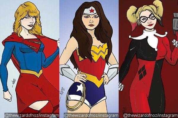 Taylor Swift and Her 'Bad Blood' Squad Re-imagined as Super Heroes