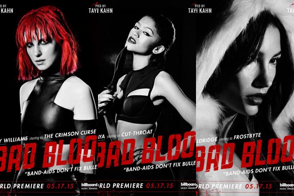 Taylor Swift's 'Bad Blood' Posters Tease Hayley Williams, Zendaya, and Lily Aldridge