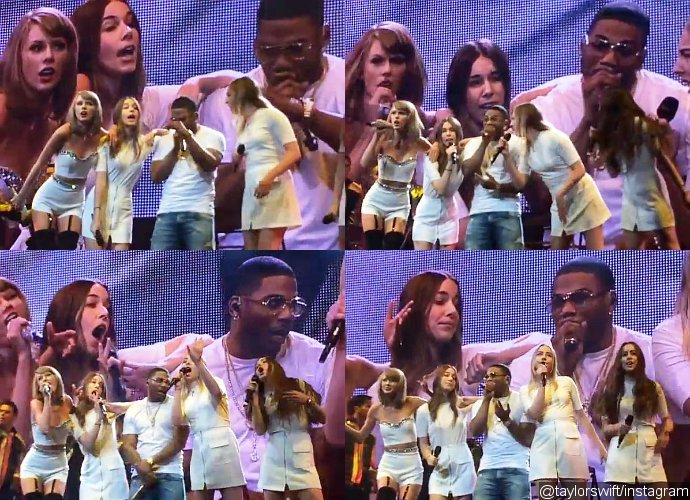 Video: Taylor Swift Brings Nelly Onstage, Dances With HAIM to 'Hot in Herre'