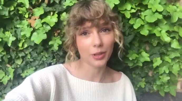 Taylor Swift Resurfaces With New Look in a Congratulatory Video for Russell Westbrook
