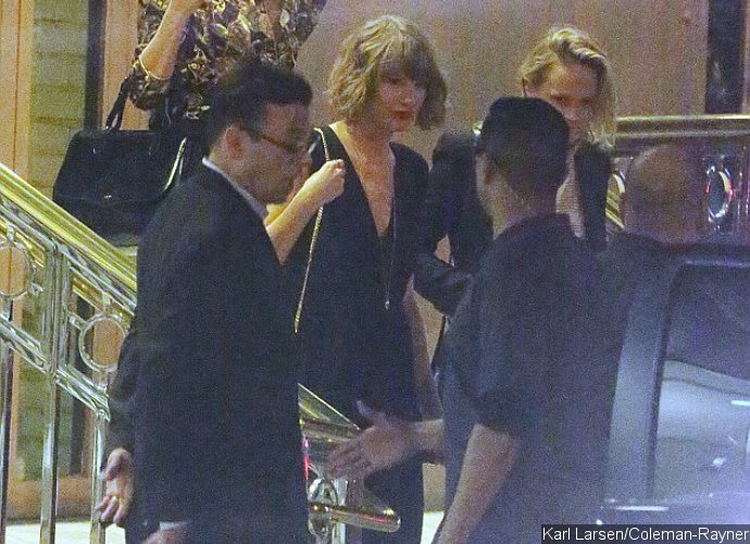 Taylor Swift Spotted Wearing Necklace From Calvin Harris for the First Time