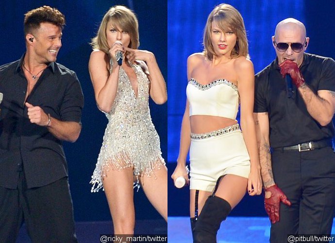 Video: Taylor Swift Welcomes Ricky Martin, Pitbull and Dwyane Wade at Miami Concert