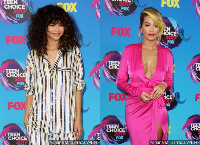Teen Choice Awards 2017: Zendaya Wears Pajamas on Blue Carpet, Rita Ora