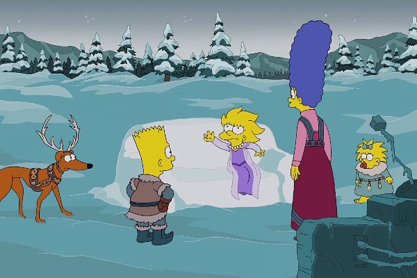 'The Simpsons' Takes on 'Frozen' in Couch Gag for Christmas Episode