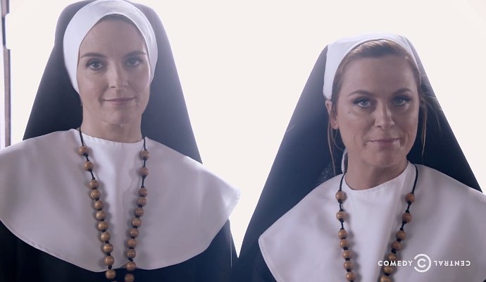 Tina Fey and Amy Poehler Play Nuns in 'Broad City' and 'Sisters' Crossover Promo