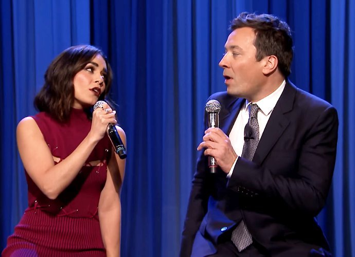 Vanessa Hudgens Links Up With Jimmy Fallon to Sing 'Friends' Theme Song