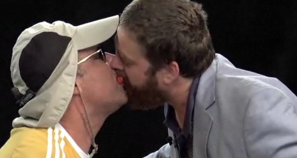 Video Zach Galifianakis And Will Ferrell Share Fruit By Mouth