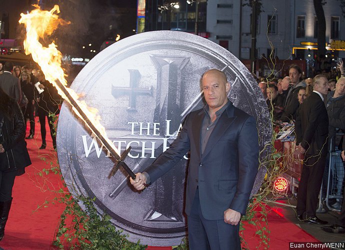 Vin Diesel Swings Flaming Sword at 'Last Witch Hunter' London Premiere