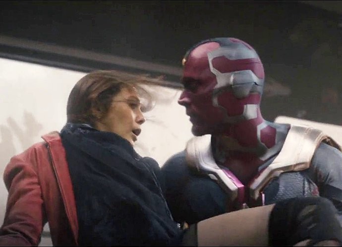 Vision and Scarlet Witch Share a Kiss in New 'Avengers: Infinity War' Set Photos