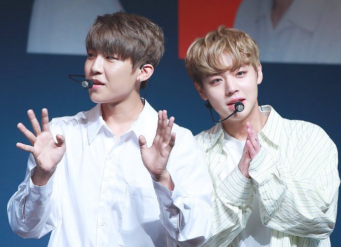 Ymc Clarifies Video Of Wanna One S Park Woo Jin Agressively Pulling Park Ji Hoon S Hair