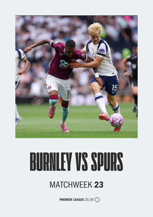 Burnley vs Tottenham Hotspur PL 25/26
