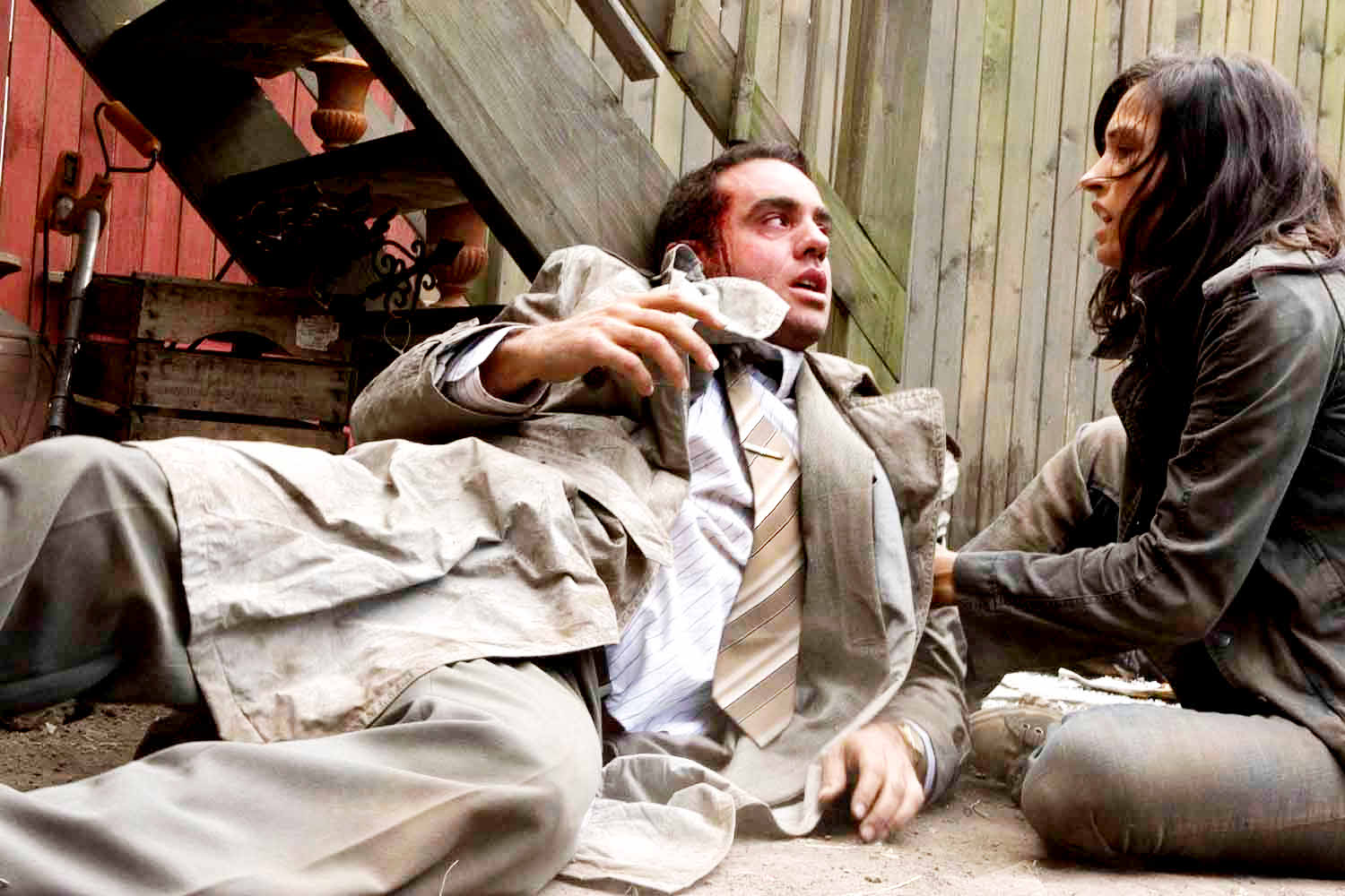 Bobby Cannavale stars as Shanks and Famke Janssen stars as Marnie Watson in Voltage Pictures' 100 Feet (2009)