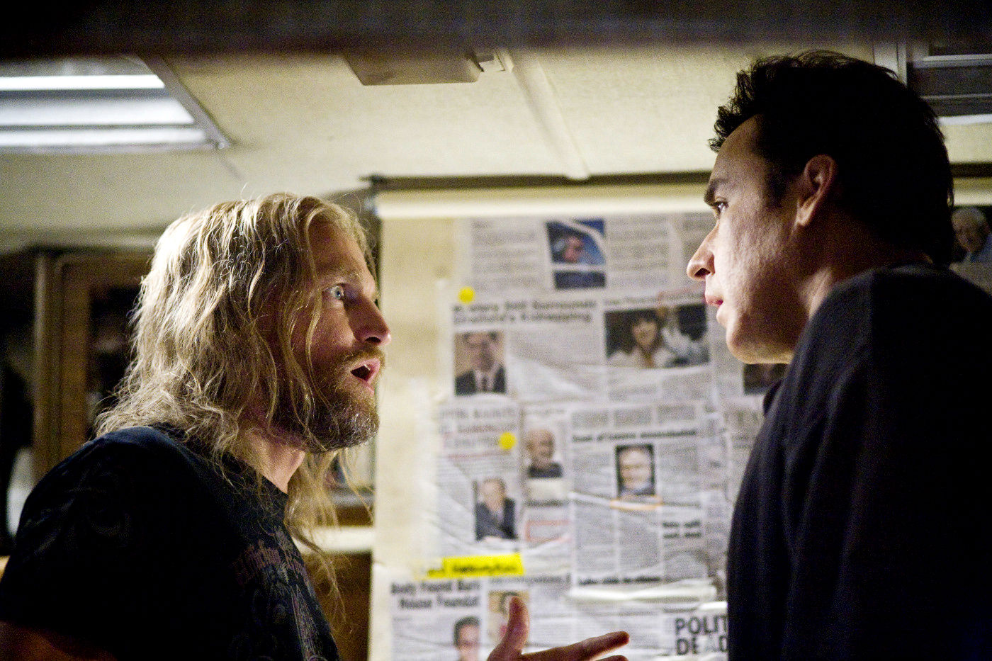 Woody Harrelson stars as Charlie Frost and John Cusack stars as Jackson Curtis in Columbia Pictures' 2012 (2009)